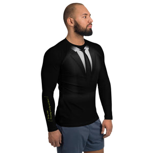 Sailing design  "sorry boss" Men's Rash Guard - Long Sleeve