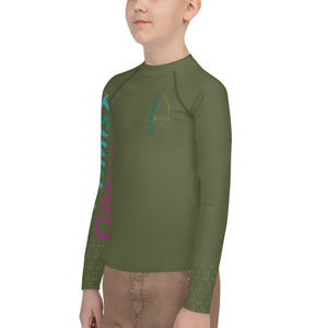 Optimist sailing design Youth unisex Rash Guard - Long Sleeve