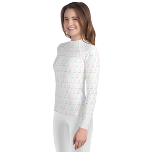 Custom 1.1 Youth Unisex Rash Guard Sailing Optimist