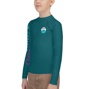 Boatbranding Rash Guard Optimist sailing patch design Youth Unisex Rash Guard - Long Sleeve Sailing-Gift Regatta Yacht Sailing-Lifestyle Sailing-Apparel Nautical-Fashion Nautical-Gear