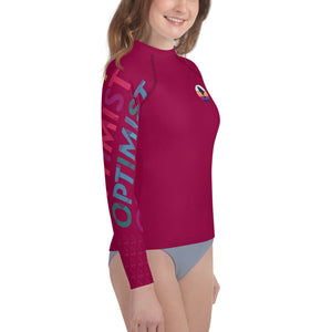 Boatbranding Rash Guard Optimist sailing patch design Youth Unisex Rash Guard - Long Sleeve Sailing-Gift Regatta Yacht Sailing-Lifestyle Sailing-Apparel Nautical-Fashion Nautical-Gear