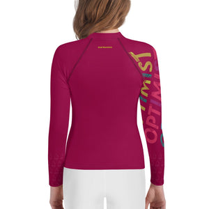 Boatbranding Rash Guard Optimist sailing patch design Youth Unisex Rash Guard - Long Sleeve Sailing-Gift Regatta Yacht Sailing-Lifestyle Sailing-Apparel Nautical-Fashion Nautical-Gear