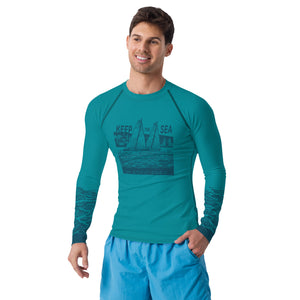 Boatbranding Rash Guard sailing design Men's Rash Guard - Long Sleeve Sailing-Gift Regatta Yacht Sailing-Lifestyle Sailing-Apparel Nautical-Fashion Nautical-Gear