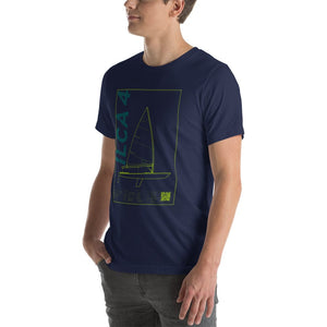 Boatbranding Unisex t-shirt ILCA 4 / Laser 4.7 Sailing-Gift Regatta Yacht Sailing-Lifestyle Sailing-Apparel Nautical-Fashion Nautical-Gear