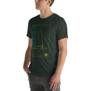 Boatbranding Unisex t-shirt ILCA 4 / Laser 4.7 Sailing-Gift Regatta Yacht Sailing-Lifestyle Sailing-Apparel Nautical-Fashion Nautical-Gear