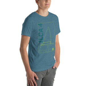 Boatbranding Unisex t-shirt ILCA 4 / Laser 4.7 Sailing-Gift Regatta Yacht Sailing-Lifestyle Sailing-Apparel Nautical-Fashion Nautical-Gear