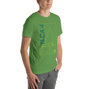Boatbranding Unisex t-shirt ILCA 4 / Laser 4.7 Sailing-Gift Regatta Yacht Sailing-Lifestyle Sailing-Apparel Nautical-Fashion Nautical-Gear