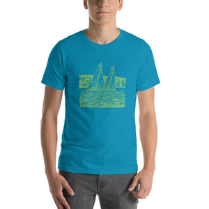 Boatbranding Aqua / S S40 Unisex t-shirt Sailing-Gift Regatta Yacht Sailing-Lifestyle Sailing-Apparel Nautical-Fashion Nautical-Gear