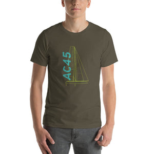Boatbranding Army / S AC45 Unisex t-shirt Sailing-Gift Regatta Yacht Sailing-Lifestyle Sailing-Apparel Nautical-Fashion Nautical-Gear