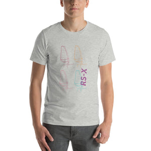 Boatbranding Athletic Heather / XS RS-X Unisex t-shirt Sailing-Gift Regatta Yacht Sailing-Lifestyle Sailing-Apparel Nautical-Fashion Nautical-Gear