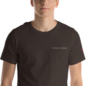Boatbranding Brown / S Unisex t-shirt Sailing Anarchy Sailing-Gift Regatta Yacht Sailing-Lifestyle Sailing-Apparel Nautical-Fashion Nautical-Gear