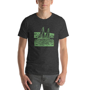 Boatbranding Dark Grey Heather / XS S40 Unisex t-shirt Sailing-Gift Regatta Yacht Sailing-Lifestyle Sailing-Apparel Nautical-Fashion Nautical-Gear