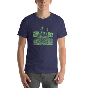Boatbranding Heather Midnight Navy / XS S40 Unisex t-shirt Sailing-Gift Regatta Yacht Sailing-Lifestyle Sailing-Apparel Nautical-Fashion Nautical-Gear