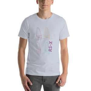Boatbranding Light Blue / XS RS-X Unisex t-shirt Sailing-Gift Regatta Yacht Sailing-Lifestyle Sailing-Apparel Nautical-Fashion Nautical-Gear