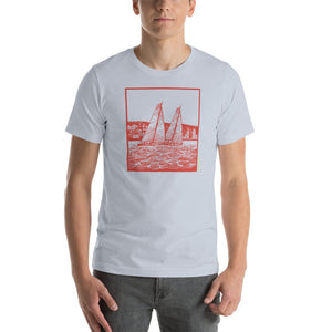 Boatbranding Light Blue / XS S40 UNISEX T-SHIRT Sailing-Gift Regatta Yacht Sailing-Lifestyle Sailing-Apparel Nautical-Fashion Nautical-Gear