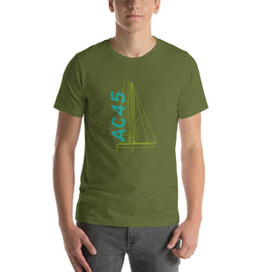 Boatbranding Olive / S AC45Unisex t-shirt Sailing-Gift Regatta Yacht Sailing-Lifestyle Sailing-Apparel Nautical-Fashion Nautical-Gear
