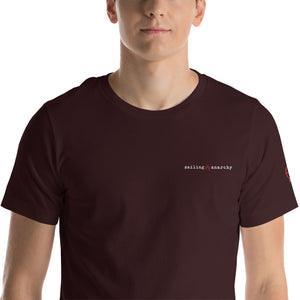 Boatbranding Oxblood Black / S Unisex t-shirt Sailing Anarchy Sailing-Gift Regatta Yacht Sailing-Lifestyle Sailing-Apparel Nautical-Fashion Nautical-Gear