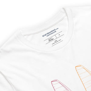Boatbranding RS-X Unisex t-shirt Sailing-Gift Regatta Yacht Sailing-Lifestyle Sailing-Apparel Nautical-Fashion Nautical-Gear