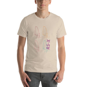Boatbranding Soft Cream / XS RS-X Unisex t-shirt Sailing-Gift Regatta Yacht Sailing-Lifestyle Sailing-Apparel Nautical-Fashion Nautical-Gear