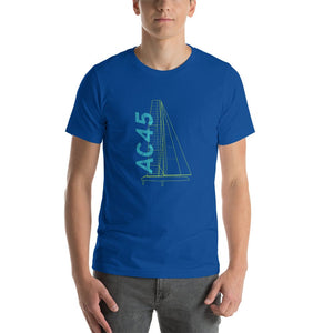 Boatbranding True Royal / S AC45Unisex t-shirt Sailing-Gift Regatta Yacht Sailing-Lifestyle Sailing-Apparel Nautical-Fashion Nautical-Gear