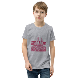 Boatbranding Youth Unisex Short Sleeve T-Shirt S40 Sailing-Gift Regatta Yacht Sailing-Lifestyle Sailing-Apparel Nautical-Fashion Nautical-Gear