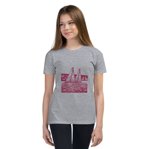 Boatbranding Youth Unisex Short Sleeve T-Shirt S40 Sailing-Gift Regatta Yacht Sailing-Lifestyle Sailing-Apparel Nautical-Fashion Nautical-Gear