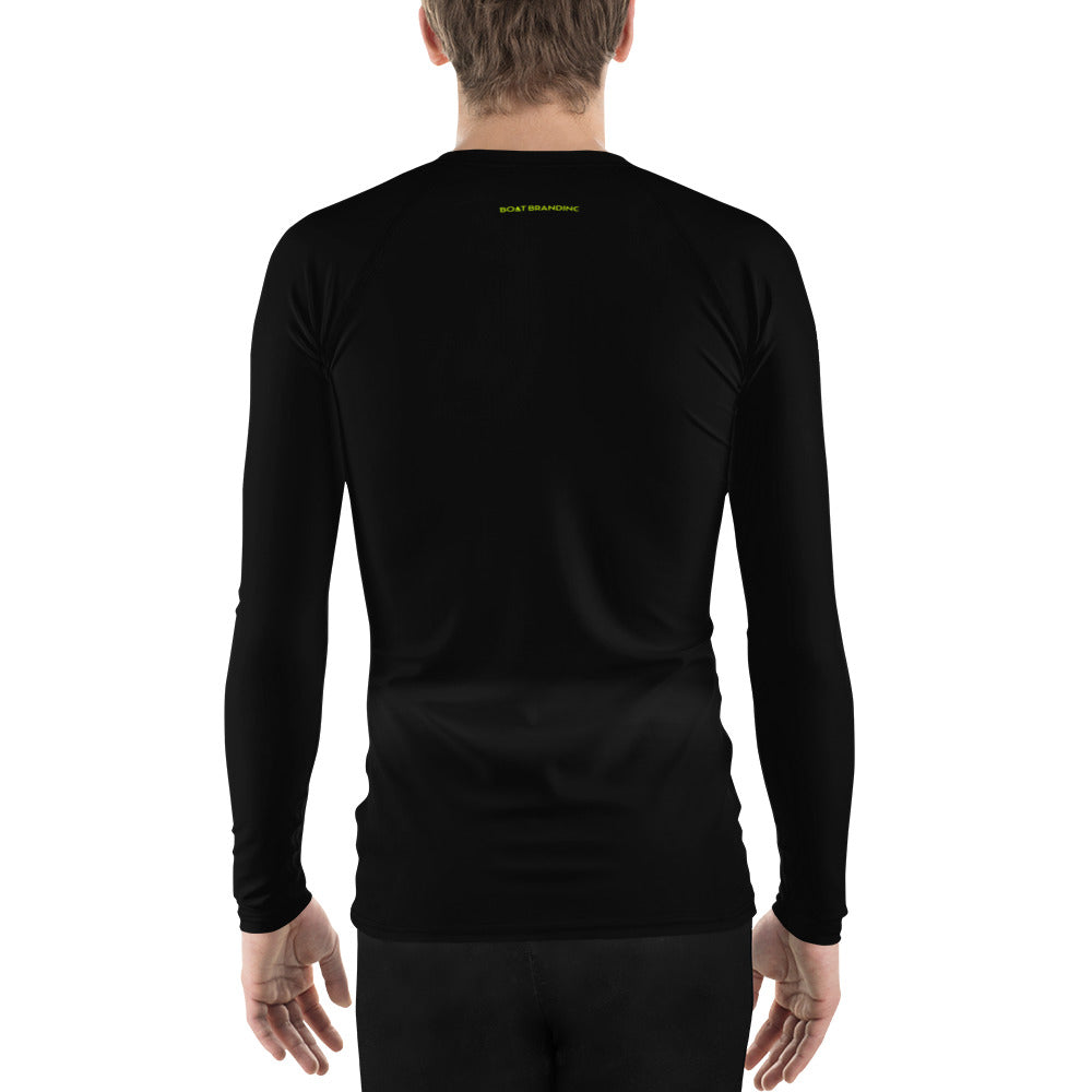 Sailing design  "sorry boss" Men's Rash Guard - Long Sleeve