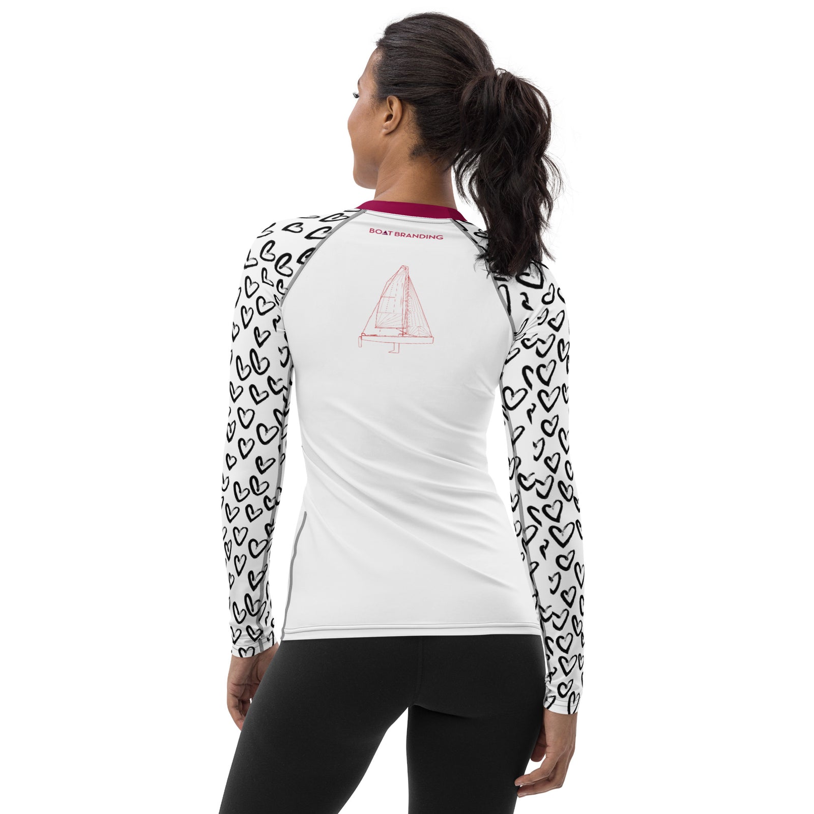 J70 yacht sailing design women's Rash Guard - Long Sleeve