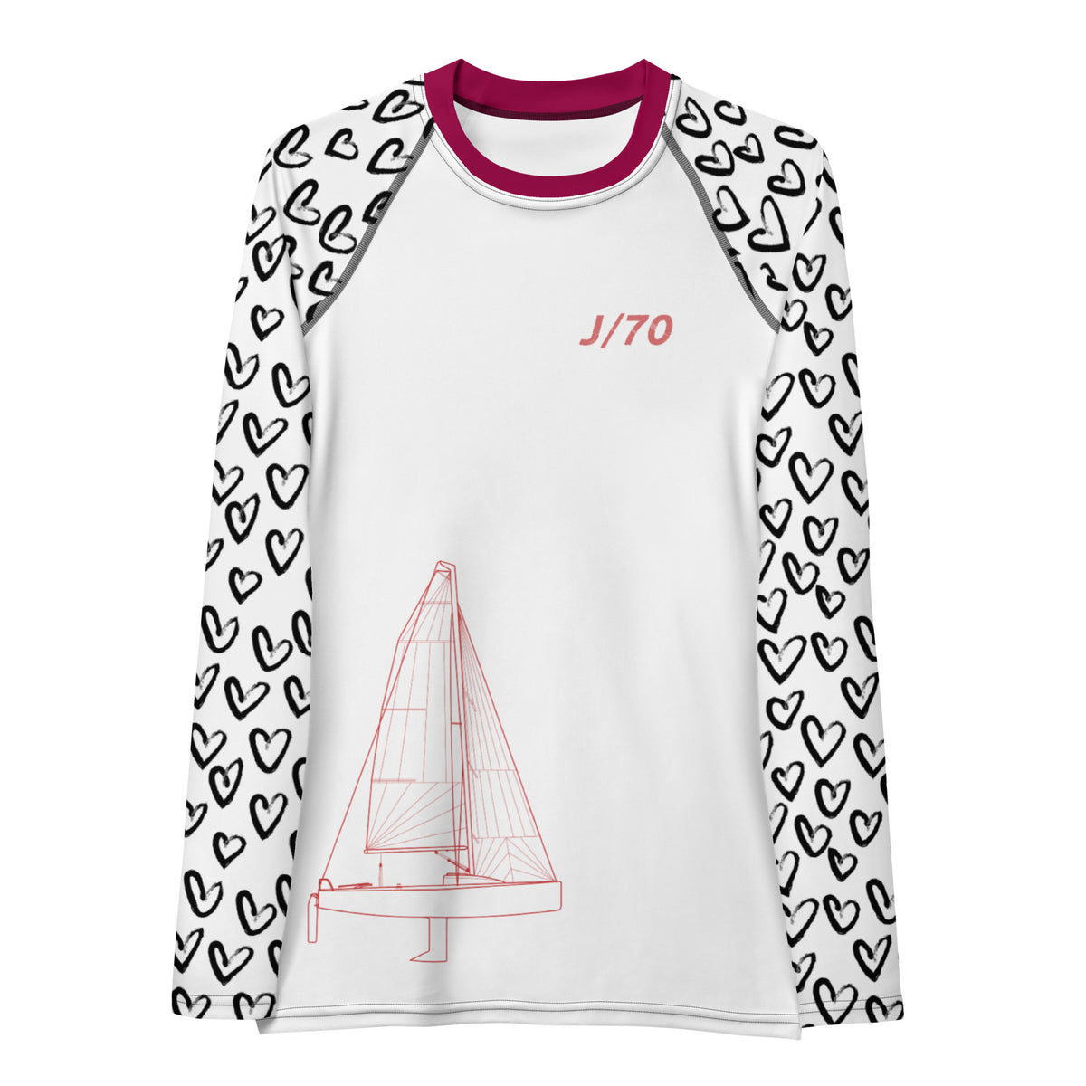 J70 yacht sailing design women's Rash Guard - Long Sleeve