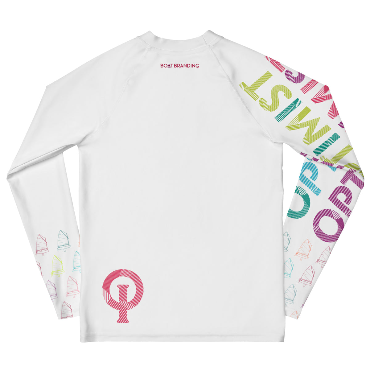 Optimist sailing design Youth Unisex Rash Guard - Long Sleeve