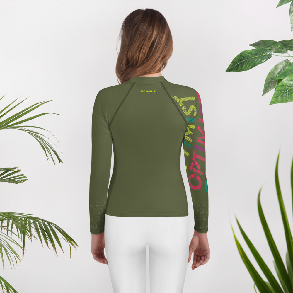 Optimist sailing design Youth unisex Rash Guard - Long Sleeve