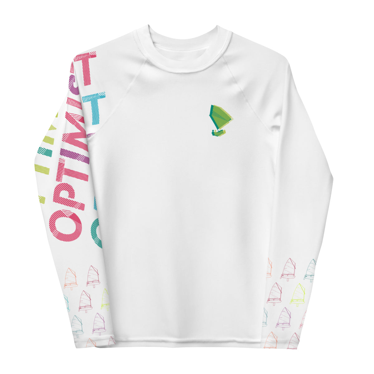 Optimist sailing design Youth Unisex Rash Guard - Long Sleeve