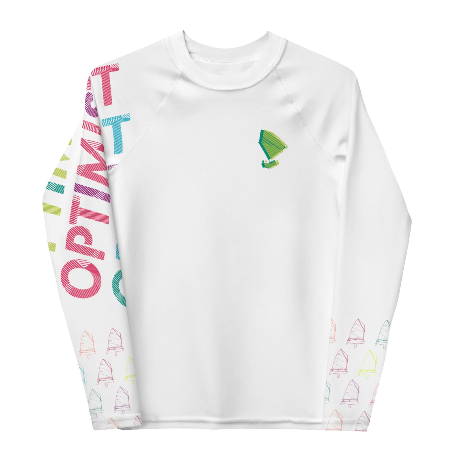Optimist sailing design Youth Unisex Rash Guard - Long Sleeve