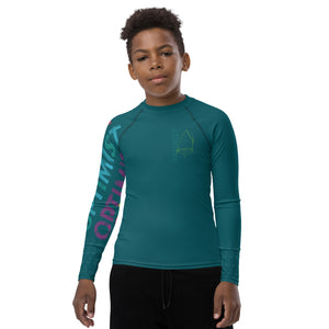 Optimist sailing design Youth Unisex Rash Guard - Long Sleeve