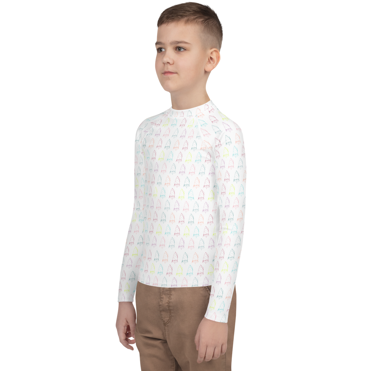 Custom 1.1 Youth Unisex Rash Guard Sailing Optimist