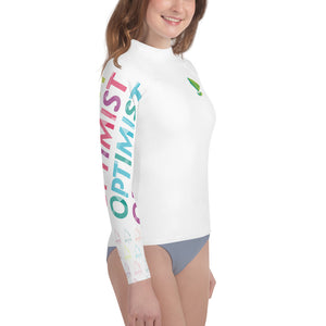 Optimist sailing design Youth Unisex Rash Guard - Long Sleeve