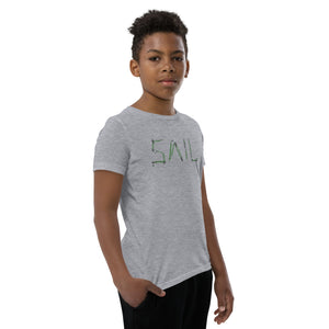 Boatbranding Athletic Heather / S SAIL Youth Short Sleeve T-Shirt Sailing-Gift Regatta Yacht Sailing-Lifestyle Sailing-Apparel Nautical-Fashion Nautical-Gear