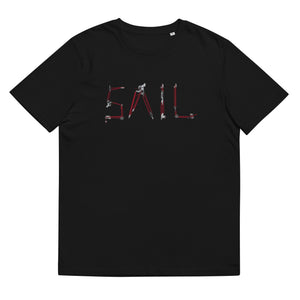 Boatbranding Black / S SAIL Unisex organic cotton t-shirt Sailing-Gift Regatta Yacht Sailing-Lifestyle Sailing-Apparel Nautical-Fashion Nautical-Gear