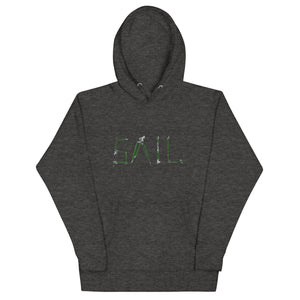 Boatbranding Charcoal Heather / S Sail Unisex Hoodie Sailing-Gift Regatta Yacht Sailing-Lifestyle Sailing-Apparel Nautical-Fashion Nautical-Gear