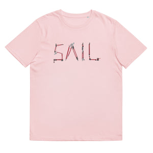 Boatbranding Cotton Pink / S SAIL Unisex organic cotton t-shirt Sailing-Gift Regatta Yacht Sailing-Lifestyle Sailing-Apparel Nautical-Fashion Nautical-Gear