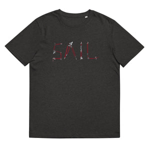 Boatbranding Dark Heather Grey / S SAIL Unisex organic cotton t-shirt Sailing-Gift Regatta Yacht Sailing-Lifestyle Sailing-Apparel Nautical-Fashion Nautical-Gear