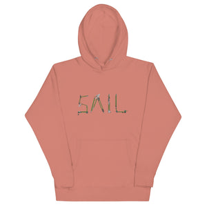 Boatbranding Dusty Rose / S Sail Unisex Hoodie Sailing-Gift Regatta Yacht Sailing-Lifestyle Sailing-Apparel Nautical-Fashion Nautical-Gear