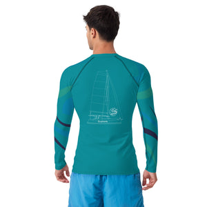 Boatbranding Euphoria Men's Rash Guard Sailing-Gift Regatta Yacht Sailing-Lifestyle Sailing-Apparel Nautical-Fashion Nautical-Gear