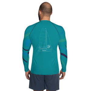 Boatbranding Euphoria Men's Rash Guard Sailing-Gift Regatta Yacht Sailing-Lifestyle Sailing-Apparel Nautical-Fashion Nautical-Gear