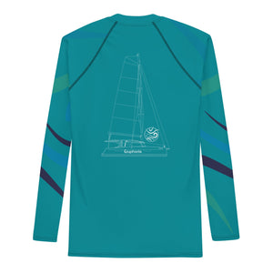 Boatbranding Euphoria Men's Rash Guard Sailing-Gift Regatta Yacht Sailing-Lifestyle Sailing-Apparel Nautical-Fashion Nautical-Gear