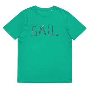 Boatbranding Go Green / S SAIL Unisex organic cotton t-shirt Sailing-Gift Regatta Yacht Sailing-Lifestyle Sailing-Apparel Nautical-Fashion Nautical-Gear