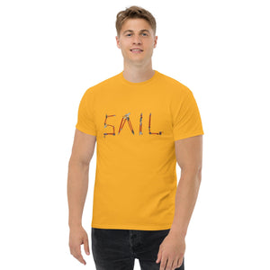 Boatbranding Gold / S Sail Men's classic tee Sailing-Gift Regatta Yacht Sailing-Lifestyle Sailing-Apparel Nautical-Fashion Nautical-Gear