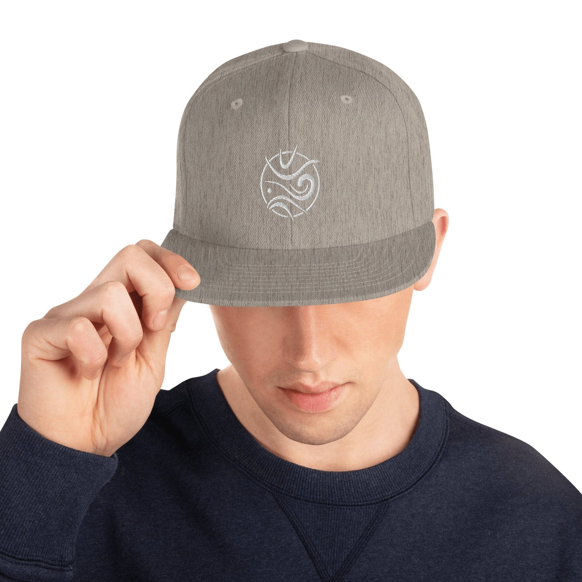 Boatbranding Heather Grey Euphoria Snapback Hat Sailing-Gift Regatta Yacht Sailing-Lifestyle Sailing-Apparel Nautical-Fashion Nautical-Gear