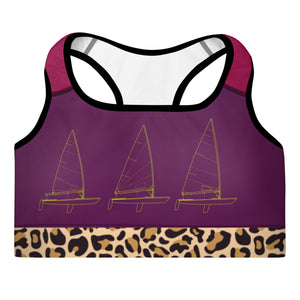 Boatbranding ILCA Laser Sailing Padded Sports Bra Sailing-Gift Regatta Yacht Sailing-Lifestyle Sailing-Apparel Nautical-Fashion Nautical-Gear