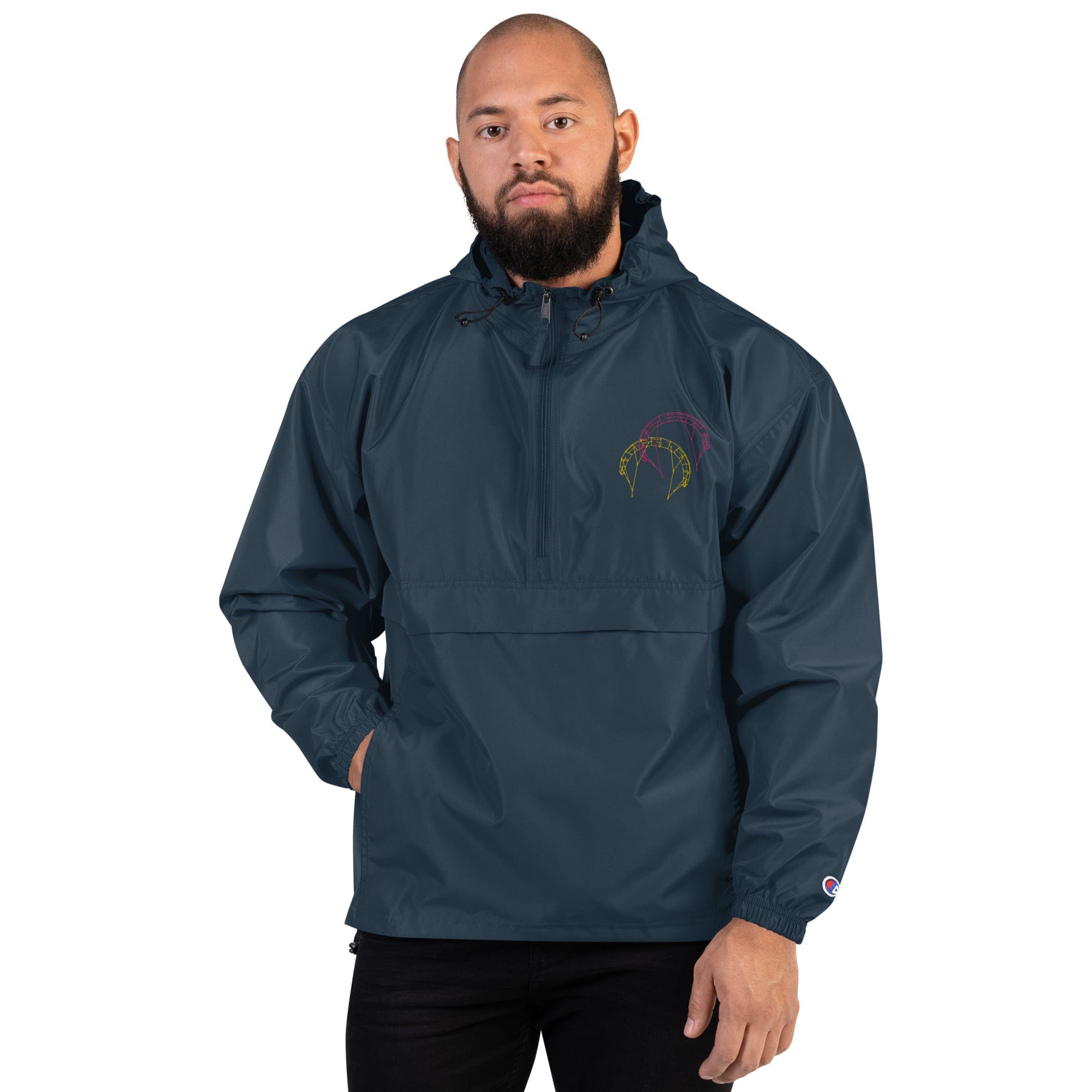 Boatbranding Jacket Kitesurfing Sailing Embroidered Champion Packable Jacket Sailing-Gift Regatta Yacht Sailing-Lifestyle Sailing-Apparel Nautical-Fashion Nautical-Gear